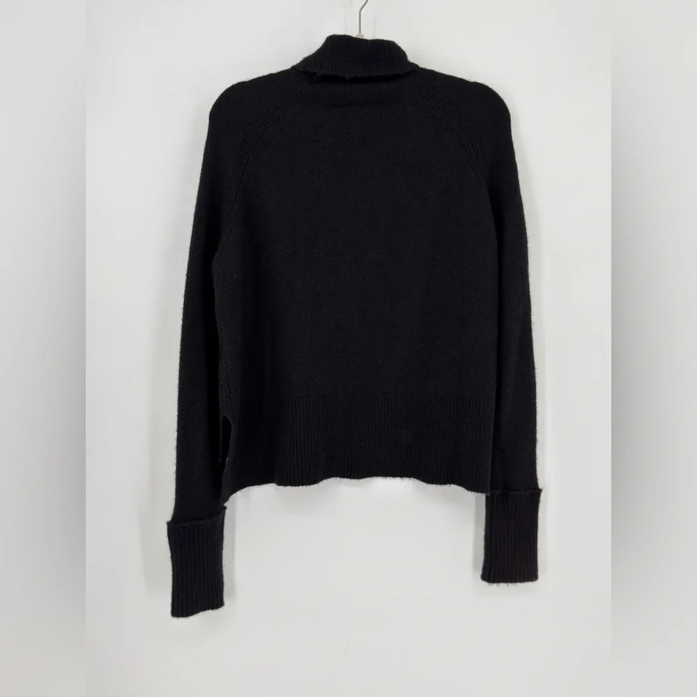 J. Crew Merino Wool - Alpaca blend Black Turtleneck Sweater